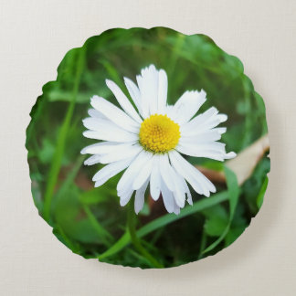 Decorative cushion round, Marguerite pattern