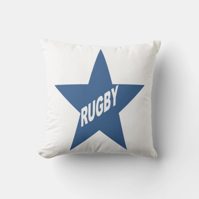 Decorative cushion white ETOILE RUGBY (Front)