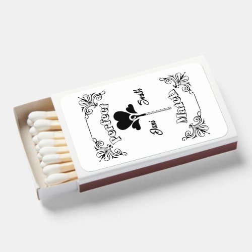 Decorative Custom Elegant Wedding Matchboxes