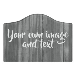 Decorative Custom Wood Door Sign for Home