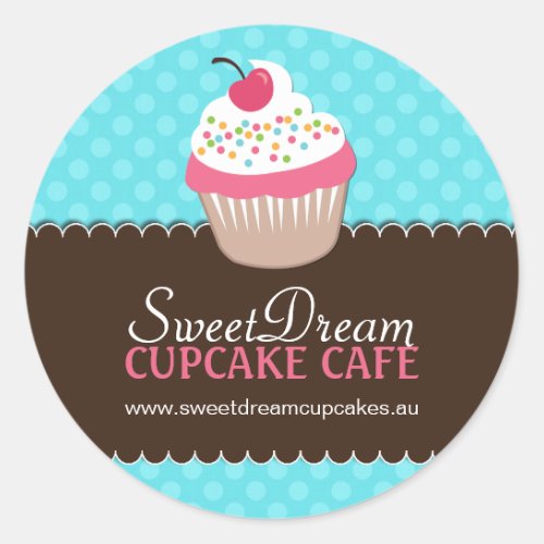 Decorative Cute Cupcake Jar Stickers