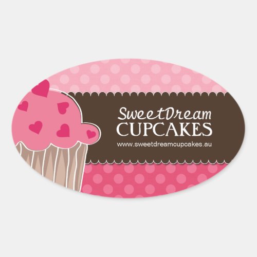 Decorative Cute Cupcake Jar Stickers