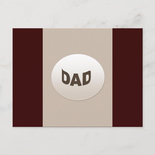 Decorative Dad Postcard (Front)