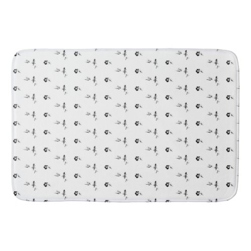 Decorative Dark Grey Charcoal Bath Mat