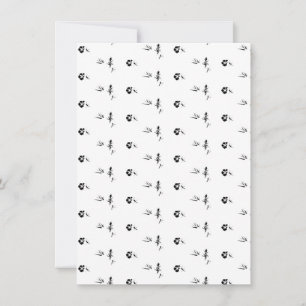 Decorative, Dark Grey, Charcoal Invitation