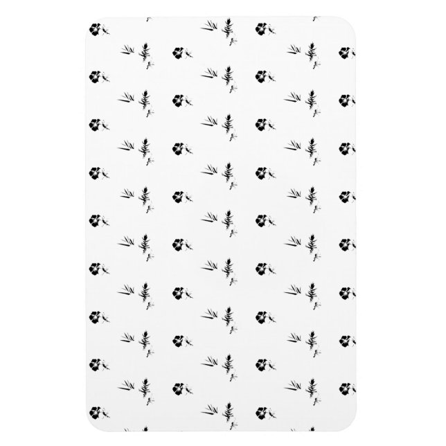 Decorative, Dark Grey, Charcoal Magnet (Vertical)