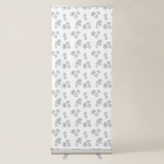 Decorative, Davy Grey Vertical Retractable Banner (Front)