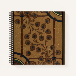 Decorative Deco Flowers Notebook