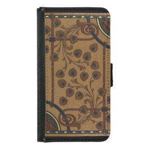 Decorative Deco Flowers Samsung Galaxy S5 Wallet Case