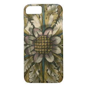 Decorative Demask Rosette on Grey Background iPhone 8/7 Case
