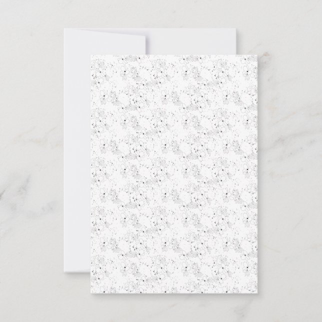 decorative Design Two RSVP Card (Front)
