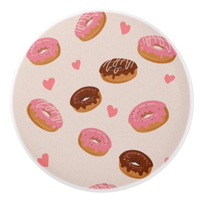 Decorative donuts ceramic knobs (Front)