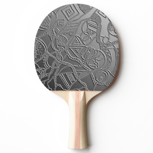 decorative doodle pattern ping pong paddle