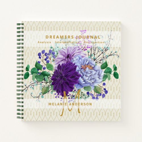 Decorative Dreamers Journal Dream Analysis Notes