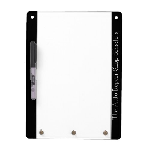 Decorative Dry Erase Board In Black White and Grey