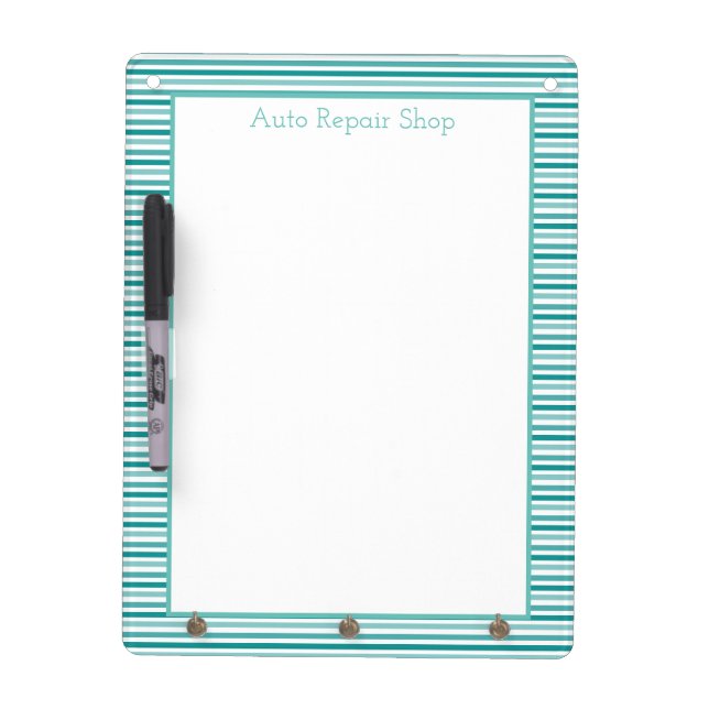 Decorative Dry Erase Board Wth Teal (Front)