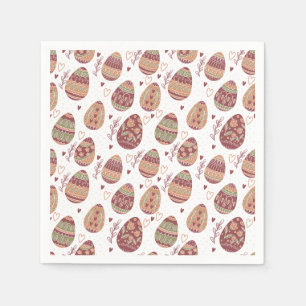 Decorative Easter Eggs Pattern   Paper Napkin