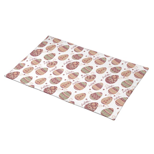Decorative Easter Eggs Pattern | Place Mat (On Table)