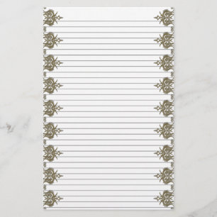 Decorative Edged Stationery - optional lines