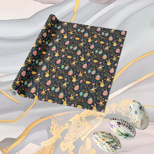 Decorative Eggs Easter Bunny Minimal Rustic Decor Wrapping Paper