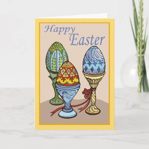 Decorative Eggs Easter Card