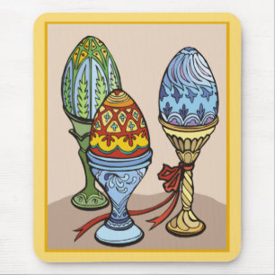 Decorative Eggs Mouse Pad