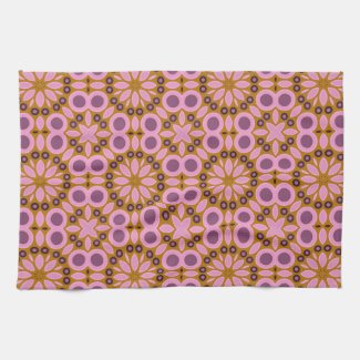Decorative Elegant Mosaic Geometric Pattern Kitchen Towel