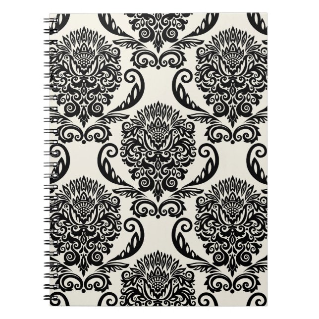 Decorative elements, freehand seamless drawing. notebook (Front)