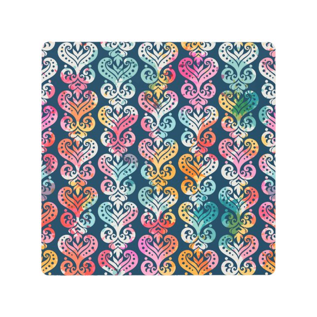 Decorative elements, versatile pattern design. metal print (Front)