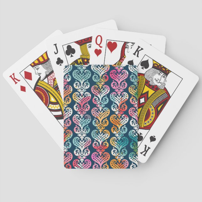Decorative elements, versatile pattern design. poker cards (Back)