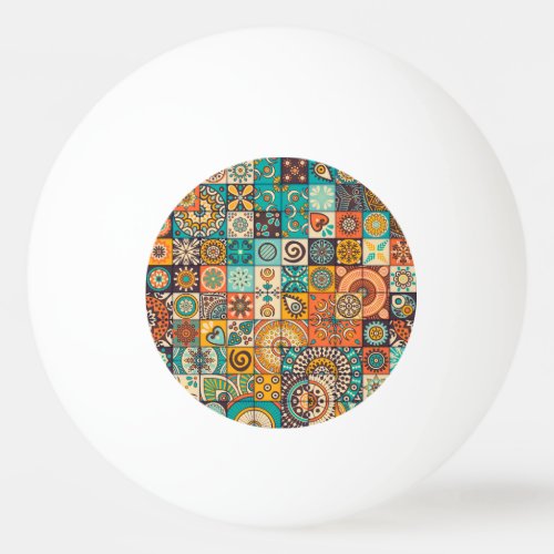 Decorative Elements Vintage Hand_Drawn Pattern Ping Pong Ball
