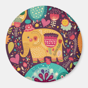 Decorative Elephant Magnet