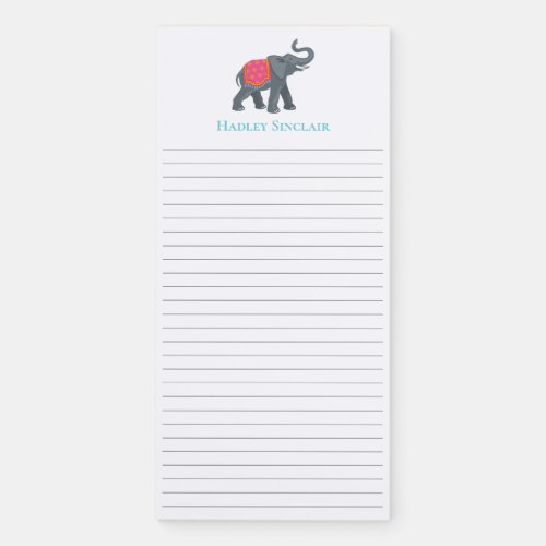 Decorative Elephant Magnetic Notepad