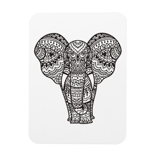 Decorative Elephant Style Magnet (Vertical)