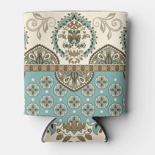Decorative Ethnic Moroccan Style Border Can Cooler