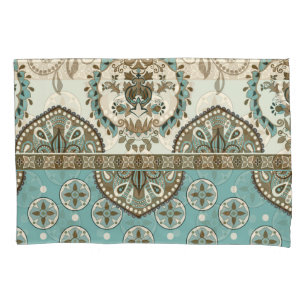 Decorative Ethnic Moroccan Style Border Pillow Case