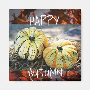 Decorative Fall Happy Autumn Refrigerator Magnet