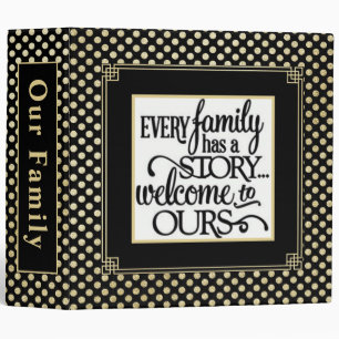 Decorative Family Album 3 Ring Binder