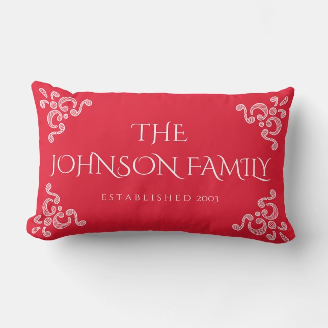 Decorative Family Personalized Pillow (Front)