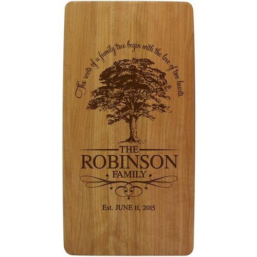 Decorative Family Tree Engraved Cutting Board