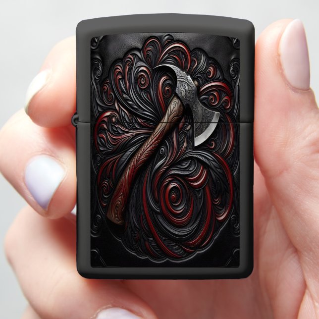 Decorative Fireman's Axe Zippo Lighter (In Hand)