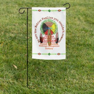 Decorative flag with Indigenous families Totem