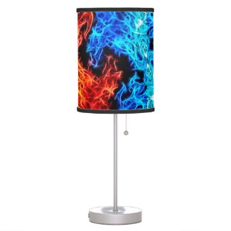 Decorative flames - good and evil beautiful lamp