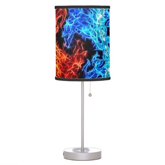 Decorative flames - good and evil beautiful lamp (Left)