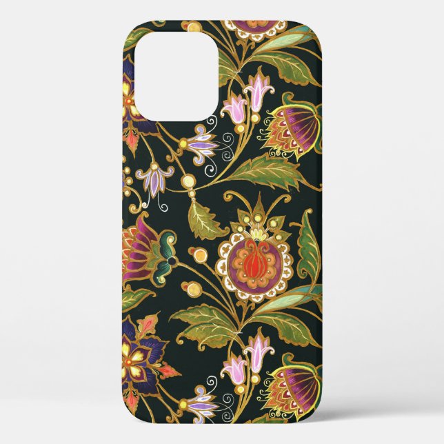 Decorative Floral: Acrylic Golden Purple. Case-Mate iPhone Case (Back)