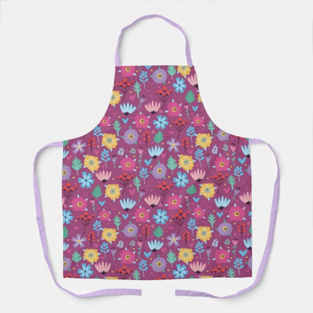 Decorative Floral Apron (Front)