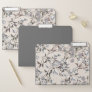 Decorative Floral | Beige Linen & Gray File Folder
