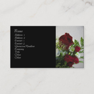 Decorative Floral Business Card