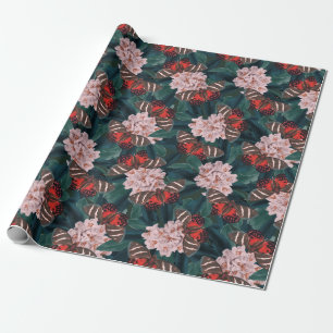 Decorative Floral/Butterflies Wrapping Paper