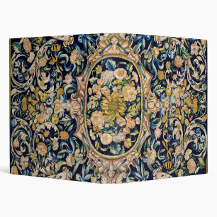 Decorative Floral Carpet Pattern 3 Ring Binder